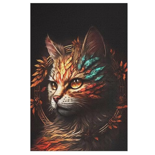 Puzzles Für Erwachsene Katze,1000-teilige Puzzle Für Kinder Ab 12 Jahren, Holzpuzzles Für Die Heimdekoration, 78×53cm Puzzles Für Erwachsene Katze,1000-teilige Puzzle Für Kinder Ab 12 Jahren, Holzpuzzles Für Die Heimdekoration, 78×53cm von LLLBBB