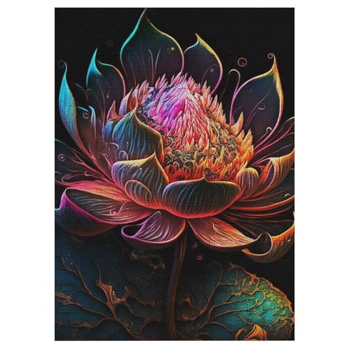 Puzzles Für Erwachsene Lotus,1000-teilige Puzzle Für Kinder Ab 12 Jahren, Holzpuzzles Für Die Heimdekoration, 42×30cm Puzzles Für Erwachsene Lotus,1000-teilige Puzzle Für Kinder Ab 12 Jahren, Holzpuzzles Für Die Heimdekoration, 42×30cm von LLLBBB