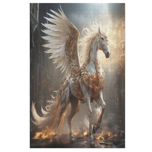 Puzzles Für Erwachsene Pegasus,1000-teilige Puzzle Für Kinder Ab 12 Jahren, Holzpuzzles Für Die Heimdekoration, 78×53cm Puzzles Für Erwachsene Pegasus,1000-teilige Puzzle Für Kinder Ab 12 Jahren, Holzpuzzles Für Die Heimdekoration, 78×53cm von LLLBBB