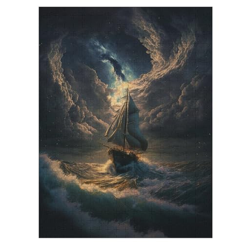 Puzzles Für Erwachsene Piratenschiff,Boat,1000-teilige Puzzle Für Kinder Ab 12 Jahren, Holzpuzzles Für Die Heimdekoration, 55×41cm Puzzles Für Erwachsene Piratenschiff,Boat,1000-teilige Puzzle Für Kinder Ab 12 Jahren, Holzpuzzles Für Die Heimdekoration, 55×41cm von LLLBBB