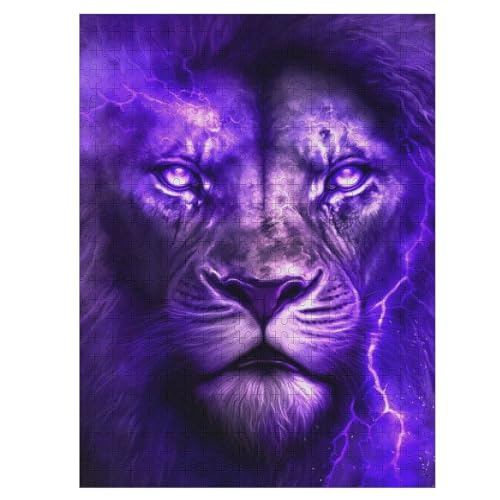 Puzzles Für Erwachsene Und Kinder, Löwe Portrait -Puzzle, 1000 Teile, Kreative Holzpuzzles, Geschenke 55×41cm Puzzles Für Erwachsene Und Kinder, Löwe Portrait -Puzzle, 1000 Teile, Kreative Holzpuzzles, Geschenke 55×41cm von LLLBBB