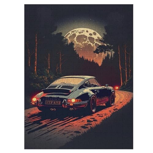Puzzles Für Erwachsene Und Kinder, Sportwagen -Puzzle, 1000 Teile, Kreative Holzpuzzles, Geschenke 55×41cm Puzzles Für Erwachsene Und Kinder, Sportwagen -Puzzle, 1000 Teile, Kreative Holzpuzzles, Geschenke 55×41cm von LLLBBB