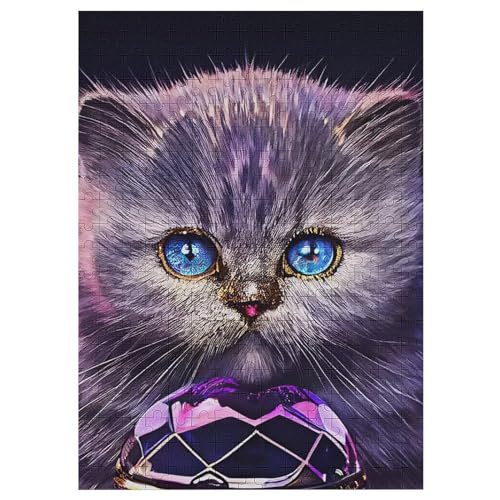 Puzzles Katze, 1000-teiliges Holzpuzzle Für Erwachsene Und Kinder Ab 12 Jahren. Tolles Geschenk Für Erwachsene 42×30cm Puzzles Katze, 1000-teiliges Holzpuzzle Für Erwachsene Und Kinder Ab 12 Jahren. Tolles Geschenk Für Erwachsene 42×30cm von LLLBBB