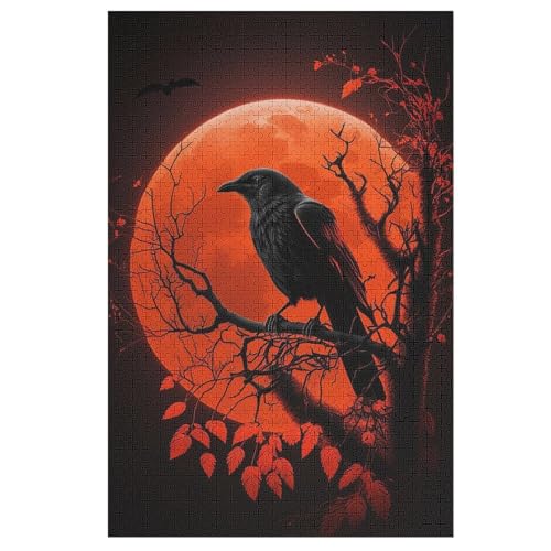 Puzzles Krähe, 1000 Teile, Puzzle Aus Holz Für Erwachsene Und Kinder Ab 12 Jahren, Lernspielzeug 78×53cm Puzzles Krähe, 1000 Teile, Puzzle Aus Holz Für Erwachsene Und Kinder Ab 12 Jahren, Lernspielzeug 78×53cm von LLLBBB