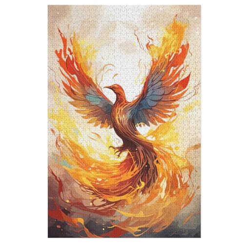 Puzzles Phönix, 1000 Teile, Puzzle Aus Holz Für Erwachsene Und Kinder Ab 12 Jahren, Lernspielzeug 78×53cm Puzzles Phönix, 1000 Teile, Puzzle Aus Holz Für Erwachsene Und Kinder Ab 12 Jahren, Lernspielzeug 78×53cm von LLLBBB