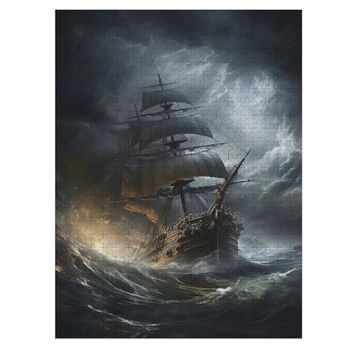 Puzzles Piratenschiff,Boat, 1000 Teile, Puzzle Aus Holz Für Erwachsene Und Kinder Ab 12 Jahren, Lernspielzeug 55×41cm Puzzles Piratenschiff,Boat, 1000 Teile, Puzzle Aus Holz Für Erwachsene Und Kinder Ab 12 Jahren, Lernspielzeug 55×41cm von LLLBBB