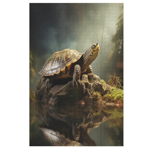 Puzzles Schildkröte, 1000 Teile, Puzzle Aus Holz Für Erwachsene Und Kinder Ab 12 Jahren, Lernspielzeug 78×53cm Puzzles Schildkröte, 1000 Teile, Puzzle Aus Holz Für Erwachsene Und Kinder Ab 12 Jahren, Lernspielzeug 78×53cm von LLLBBB
