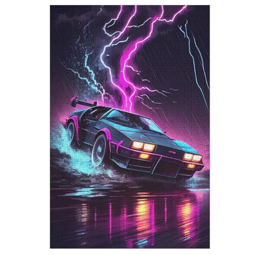 Puzzles Sportwagen, 1000 Teile, Puzzle Aus Holz Für Erwachsene Und Kinder Ab 12 Jahren, Lernspielzeug 78×53cm von LLLBBB