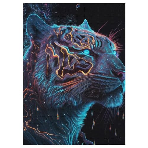 Puzzles Tiertiger, 1000-teiliges Holzpuzzle Für Erwachsene Und Kinder Ab 12 Jahren. Tolles Geschenk Für Erwachsene 42×30cm Puzzles Tiertiger, 1000-teiliges Holzpuzzle Für Erwachsene Und Kinder Ab 12 Jahren. Tolles Geschenk Für Erwachsene 42×30cm von LLLBBB