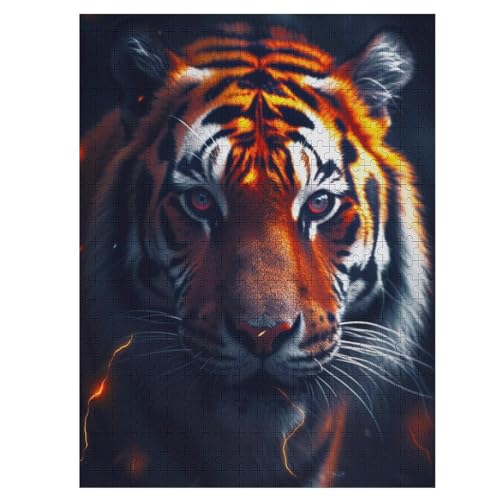 Puzzles Tiger, 1000 Teile, Puzzle Aus Holz Für Erwachsene Und Kinder Ab 12 Jahren, Lernspielzeug 55×41cm Puzzles Tiger, 1000 Teile, Puzzle Aus Holz Für Erwachsene Und Kinder Ab 12 Jahren, Lernspielzeug 55×41cm von LLLBBB
