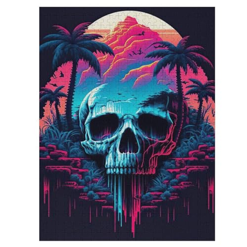 Puzzles Totenkopf, 1000-teiliges Holzpuzzle Für Erwachsene Und Kinder Ab 12 Jahren. Tolles Geschenk Für Erwachsene 55×41cm Puzzles Totenkopf, 1000-teiliges Holzpuzzle Für Erwachsene Und Kinder Ab 12 Jahren. Tolles Geschenk Für Erwachsene 55×41cm von LLLBBB