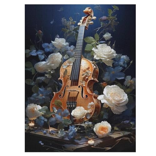 Puzzles Violine, 500 Teile, Puzzle Aus Holz Für Erwachsene Und Kinder Ab 12 Jahren, Lernspielzeug 55×41cm Puzzles Violine, 500 Teile, Puzzle Aus Holz Für Erwachsene Und Kinder Ab 12 Jahren, Lernspielzeug 55×41cm von LLLBBB