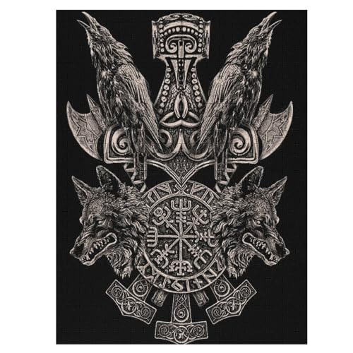Puzzles Wikingermythos, 1000-teiliges Holzpuzzle Für Erwachsene Und Kinder Ab 12 Jahren. Tolles Geschenk Für Erwachsene 55×41cm Puzzles Wikingermythos, 1000-teiliges Holzpuzzle Für Erwachsene Und Kinder Ab 12 Jahren. Tolles Geschenk Für Erwachsene 55×41cm von LLLBBB