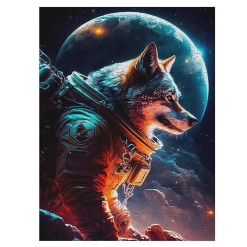 Puzzles Wolf, 1000-teiliges Holzpuzzle Für Erwachsene Und Kinder Ab 12 Jahren. Tolles Geschenk Für Erwachsene 55×41cm Puzzles Wolf, 1000-teiliges Holzpuzzle Für Erwachsene Und Kinder Ab 12 Jahren. Tolles Geschenk Für Erwachsene 55×41cm von LLLBBB