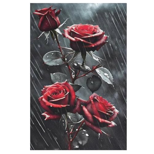 Rose Holzpuzzle 1000 Teile Klassische Puzzles Erwachsene Kinder Puzzle DIY Kit Holzspielzeug Einzigartiges Geschenk 78×53cm Rose Holzpuzzle 1000 Teile Klassische Puzzles Erwachsene Kinder Puzzle DIY Kit Holzspielzeug Einzigartiges Geschenk 78×53cm von LLLBBB