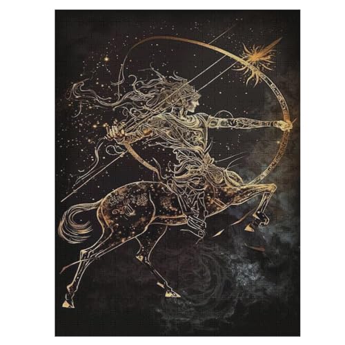 Schütze Puzzle, Puzzles Für Erwachsene Kinder, 1000 Teile Holzpuzzle, Für Jugendliche Herausforderungsspielzeug 55×41cm Schütze Puzzle, Puzzles Für Erwachsene Kinder, 1000 Teile Holzpuzzle, Für Jugendliche Herausforderungsspielzeug 55×41cm von LLLBBB