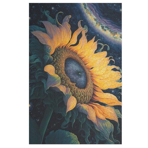 Sonnenblumen-Universum Puzzle 1000 Teile, Holzpuzzle Herausforderndes Geschicklichkeitsspiel Für Die Ganze Familie, Kinder Erwachsenenpuzzle Ab 12 Jahren 78×53cm Sonnenblumen-Universum Puzzle 1000 Teile, Holzpuzzle Herausforderndes Geschicklichkeitsspiel Für Die Ganze Familie, Kinder Erwachsenenpuzzle Ab 12 Jahren 78×53cm von LLLBBB
