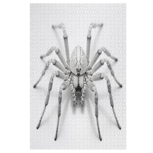 Spinne Pattern Puzzles 1000 Teile Erwachsener Kniffel Spaß Für Die Ganze Familie, Holzpuzzle Kinder Erwachsene, Impossible Puzzle Schwer 78×53cm von LLLBBB