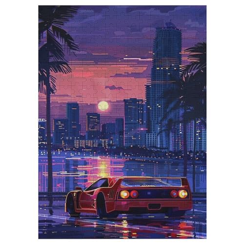 Sportwagen 1000 Teile Premium-Puzzles Für Erwachsene Kinder- Holzpuzzles Spaß Und Lernspiele - Perfekte Puzzle-Geschenke 42×30cm von LLLBBB