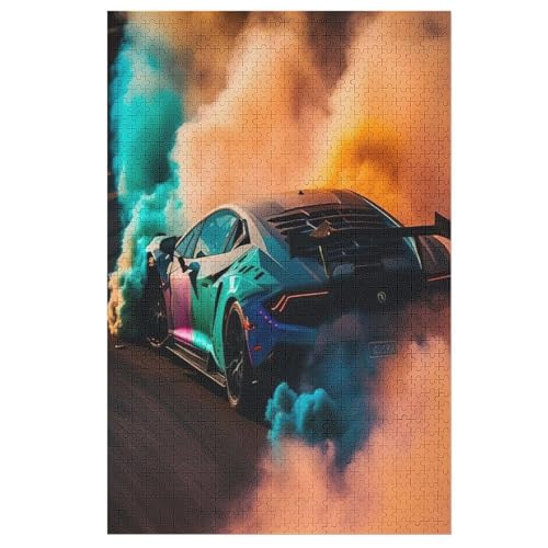 Sportwagen Holzpuzzle 1000 Teile, Knobelspiele Für Erwachsene, Teenager, Puzzles Unmögliche - Kinder Puzzle Zimmer Deko 78×53cm Sportwagen Holzpuzzle 1000 Teile, Knobelspiele Für Erwachsene, Teenager, Puzzles Unmögliche - Kinder Puzzle Zimmer Deko 78×53cm von LLLBBB