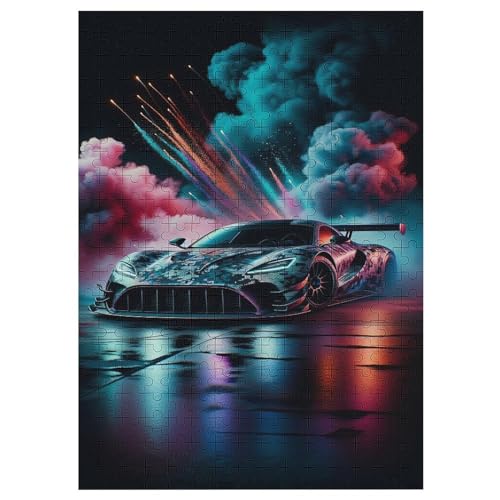 Sportwagen Puzzles Für Erwachsene, 1000-teiliges Holzpuzzle, Geeignet Für Kinder Ab 12 Jahren, Die Pädagogische Puzzle Lernen 42×30cm von LLLBBB