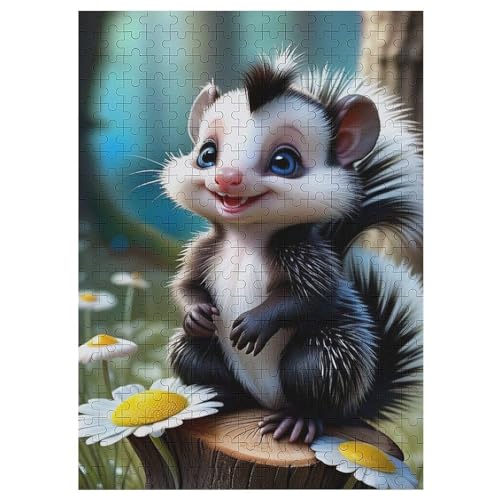 Stinktier Puzzles 300 Teile Für Jugendliche Kreatives Holzpuzzlespielzeug Familienspiel Schwierigkeitsgrad Herausforderungspuzzles 42×30cm Stinktier Puzzles 300 Teile Für Jugendliche Kreatives Holzpuzzlespielzeug Familienspiel Schwierigkeitsgrad Herausforderungspuzzles 42×30cm von LLLBBB