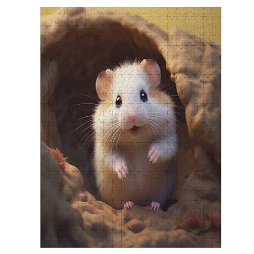 Süßer Hamster Holzpuzzle 1000 Teile, Knobelspiele Für Erwachsene, Teenager, Puzzles Unmögliche - Kinder Puzzle Zimmer Deko 55×41cm Süßer Hamster Holzpuzzle 1000 Teile, Knobelspiele Für Erwachsene, Teenager, Puzzles Unmögliche - Kinder Puzzle Zimmer Deko 55×41cm von LLLBBB