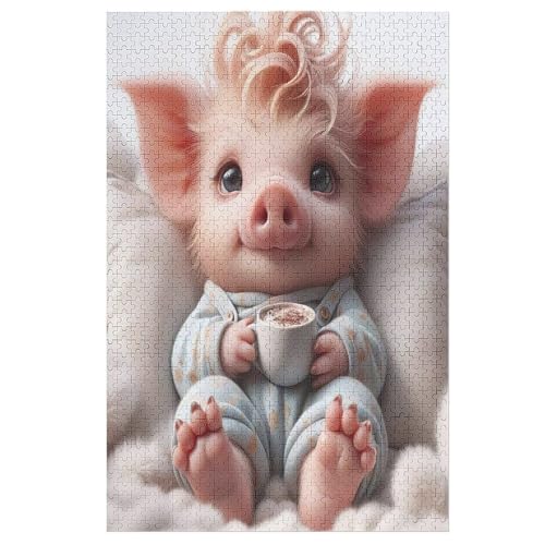 Süßes Schwein 1000 Teile Holzpuzzle,einzigartiges Puzzle, Geschenk Für Erwachsene,Familienspiel,Herausforderungsaktivität,78×53cm Süßes Schwein 1000 Teile Holzpuzzle,einzigartiges Puzzle, Geschenk Für Erwachsene,Familienspiel,Herausforderungsaktivität,78×53cm von LLLBBB