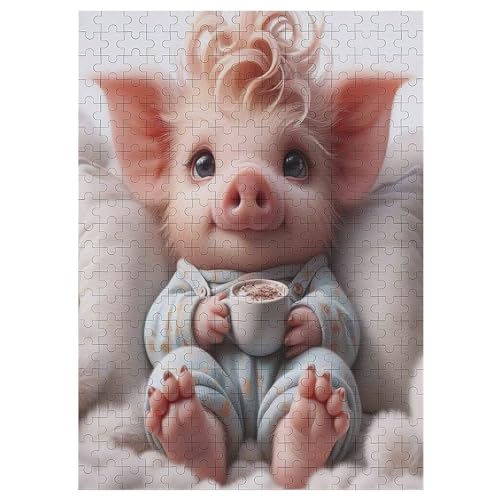 Süßes Schwein 1000 Teile Puzzles Für Erwachsene, Impossible Puzzle, Geschicklichkeitsspiel Für Die Ganze Familie, Kinder Holzpuzzle 42×30cm Süßes Schwein 1000 Teile Puzzles Für Erwachsene, Impossible Puzzle, Geschicklichkeitsspiel Für Die Ganze Familie, Kinder Holzpuzzle 42×30cm von LLLBBB