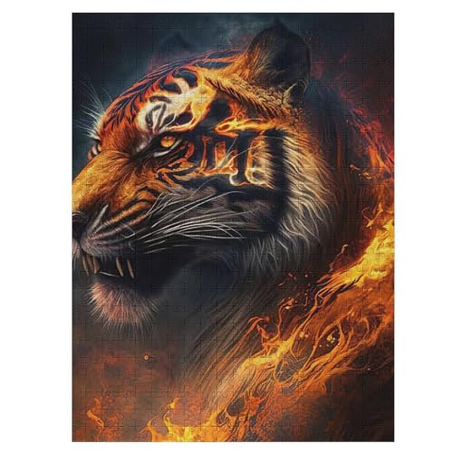 Tiger -Puzzle, 1000 Teile,Holzpuzzle Für Erwachsene Kinder, Lustiges Spielzeug, Denkspiel, Bildungsspiel, 55×41cm Tiger -Puzzle, 1000 Teile,Holzpuzzle Für Erwachsene Kinder, Lustiges Spielzeug, Denkspiel, Bildungsspiel, 55×41cm von LLLBBB