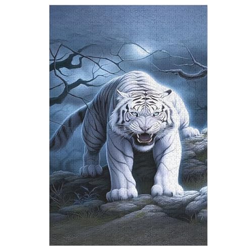 Tiger Puzzle 1000 Teile, Holzpuzzle Herausforderndes Geschicklichkeitsspiel Für Die Ganze Familie, Kinder Erwachsenenpuzzle Ab 12 Jahren 78×53cm Tiger Puzzle 1000 Teile, Holzpuzzle Herausforderndes Geschicklichkeitsspiel Für Die Ganze Familie, Kinder Erwachsenenpuzzle Ab 12 Jahren 78×53cm von LLLBBB