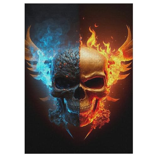 Totenkopf 1000 Teile Puzzles, Wood Craft, Hochwertiges Modernes Puzzle, DIY, Für Erwachsene Und Kinder Ab 12 Jahren, 42×30cm Totenkopf 1000 Teile Puzzles, Wood Craft, Hochwertiges Modernes Puzzle, DIY, Für Erwachsene Und Kinder Ab 12 Jahren, 42×30cm von LLLBBB
