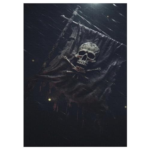 Totenkopf Pirate Holzpuzzle - 1000 Teiliges Jigsaw Knobelspiel - Puzzle Für Erwachsene & Kinder - Outdoor & Reisespielzeug 42×30cm Totenkopf Pirate Holzpuzzle - 1000 Teiliges Jigsaw Knobelspiel - Puzzle Für Erwachsene & Kinder - Outdoor & Reisespielzeug 42×30cm von LLLBBB