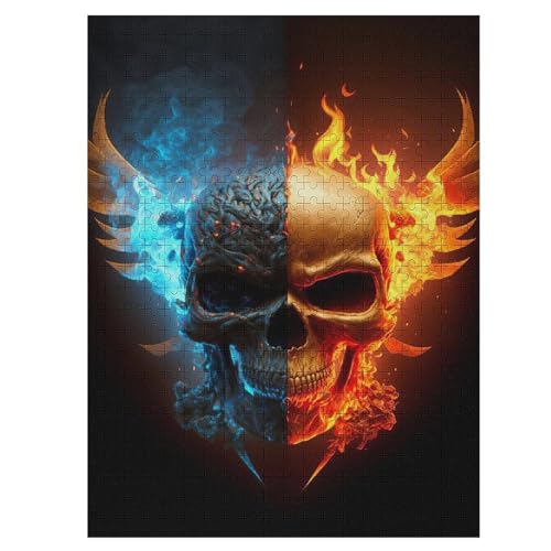 Totenkopf Puzzle 1000 Teile, Holzpuzzle Für Erwachsene Kinder, Impossible Puzzles, Geschicklichkeitsspiel Für Die Ganze Familie 55×41cm Totenkopf Puzzle 1000 Teile, Holzpuzzle Für Erwachsene Kinder, Impossible Puzzles, Geschicklichkeitsspiel Für Die Ganze Familie 55×41cm von LLLBBB