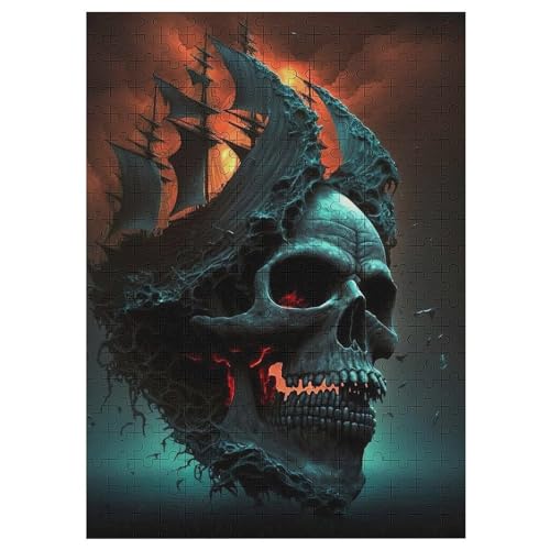 Totenkopf Puzzle Für Erwachsene 1000 Teile Premium Recyceltes Brett Zum Lernen, Lernspielzeug, Familienspiele Kinder Holzpuzzle 42×30cm Totenkopf Puzzle Für Erwachsene 1000 Teile Premium Recyceltes Brett Zum Lernen, Lernspielzeug, Familienspiele Kinder Holzpuzzle 42×30cm von LLLBBB