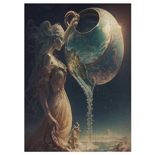 Wassermann Puzzle Für Erwachsene,1000-teiliges Puzzles, Für Kinder,Holzpuzzle,Lernspielzeug, 42×30cm von LLLBBB