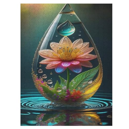 Wassertropfen-Puzzlespiel Aus Holz, 1000 Puzzleteile, Puzzle Für Teenager Und Erwachsene, Kreatives Spielzeug, Puzzles, 55×41cm Wassertropfen-Puzzlespiel Aus Holz, 1000 Puzzleteile, Puzzle Für Teenager Und Erwachsene, Kreatives Spielzeug, Puzzles, 55×41cm von LLLBBB