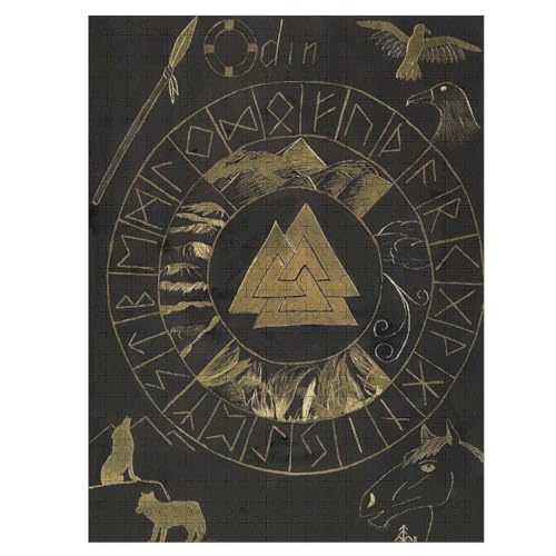 Wikingermythos Holzpuzzle - Puzzle Für Erwachsene, 1000-teilige Puzzles Für Teenager Und Kinder, Herausfordernde Spiele 55×41cm Wikingermythos Holzpuzzle - Puzzle Für Erwachsene, 1000-teilige Puzzles Für Teenager Und Kinder, Herausfordernde Spiele 55×41cm von LLLBBB