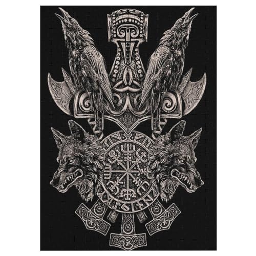 Wikingermythos Puzzle Für Erwachsene,1000-teiliges Puzzles, Für Kinder,Holzpuzzle,Lernspielzeug, 42×30cm Wikingermythos Puzzle Für Erwachsene,1000-teiliges Puzzles, Für Kinder,Holzpuzzle,Lernspielzeug, 42×30cm von LLLBBB