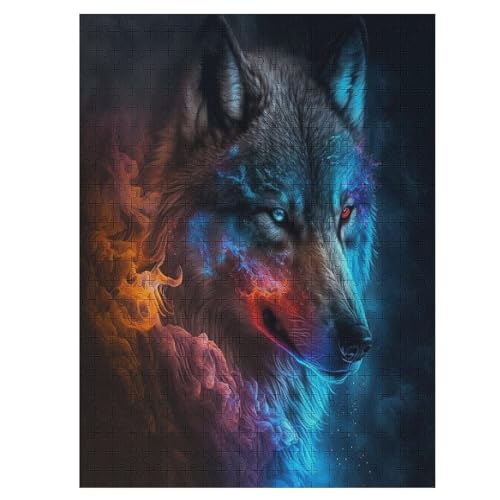 Wolf 1000 Teile Puzzles, Wood Craft, Hochwertiges Modernes Puzzle, DIY, Für Erwachsene Und Kinder Ab 12 Jahren, 55×41cm Wolf 1000 Teile Puzzles, Wood Craft, Hochwertiges Modernes Puzzle, DIY, Für Erwachsene Und Kinder Ab 12 Jahren, 55×41cm von LLLBBB