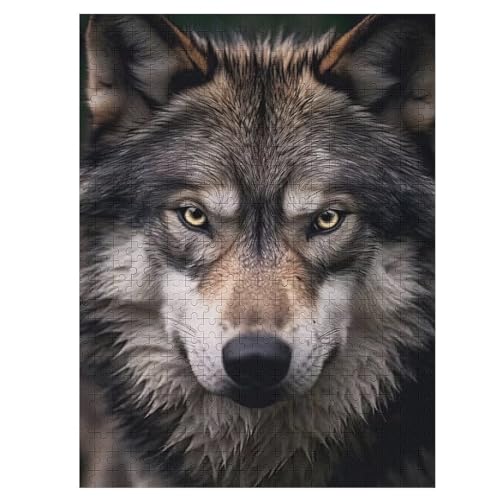 Wolf 1000 Teile Puzzles Für Erwachsene Holzpuzzle Familienpuzzlespiel Stressabbau-Puzzle Für Kinder Ab 12 Jahren 55×41cm Wolf 1000 Teile Puzzles Für Erwachsene Holzpuzzle Familienpuzzlespiel Stressabbau-Puzzle Für Kinder Ab 12 Jahren 55×41cm von LLLBBB