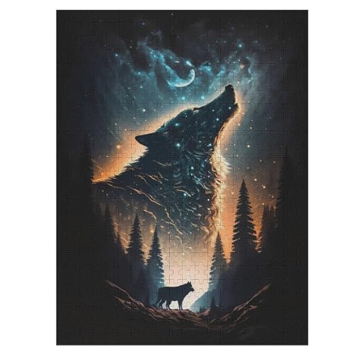 Wolf Holzpuzzle - Puzzle Für Erwachsene, 1000-teilige Puzzles Für Teenager Und Kinder, Herausfordernde Spiele 55×41cm Wolf Holzpuzzle - Puzzle Für Erwachsene, 1000-teilige Puzzles Für Teenager Und Kinder, Herausfordernde Spiele 55×41cm von LLLBBB