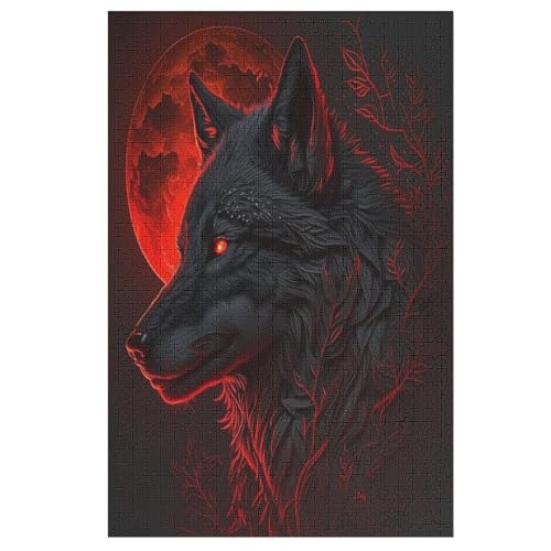 Wolf Puzzle 1000 Teile, Holzpuzzle Herausforderndes Geschicklichkeitsspiel Für Die Ganze Familie, Kinder Erwachsenenpuzzle Ab 12 Jahren 78×53cm Wolf Puzzle 1000 Teile, Holzpuzzle Herausforderndes Geschicklichkeitsspiel Für Die Ganze Familie, Kinder Erwachsenenpuzzle Ab 12 Jahren 78×53cm von LLLBBB