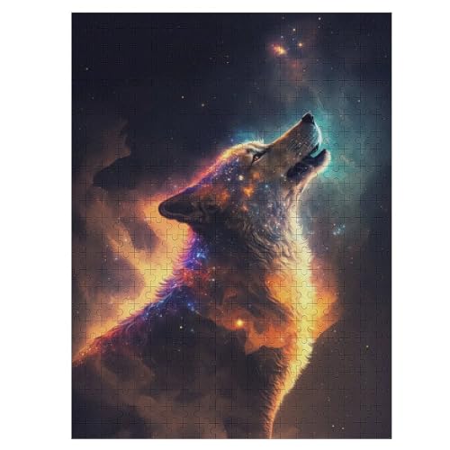 Wolf in Space -Puzzle, 1000 Teile,Holzpuzzle Für Erwachsene Kinder, Lustiges Spielzeug, Denkspiel, Bildungsspiel, 55×41cm Wolf in Space -Puzzle, 1000 Teile,Holzpuzzle Für Erwachsene Kinder, Lustiges Spielzeug, Denkspiel, Bildungsspiel, 55×41cm von LLLBBB