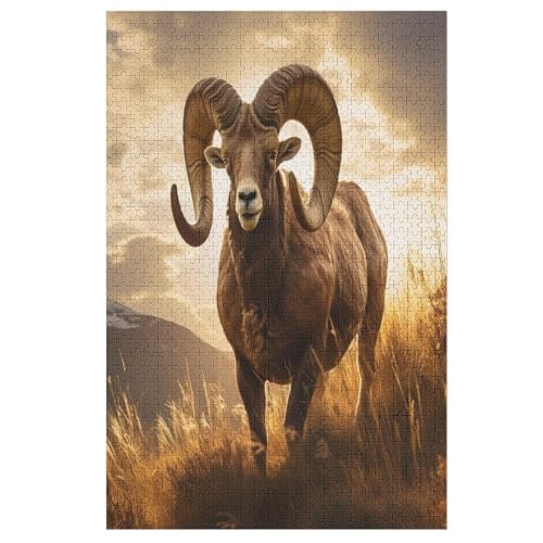 Ziege Holzpuzzle 1000 Teile Klassische Puzzles Erwachsene Kinder Puzzle DIY Kit Holzspielzeug Einzigartiges Geschenk 78×53cm Ziege Holzpuzzle 1000 Teile Klassische Puzzles Erwachsene Kinder Puzzle DIY Kit Holzspielzeug Einzigartiges Geschenk 78×53cm von LLLBBB