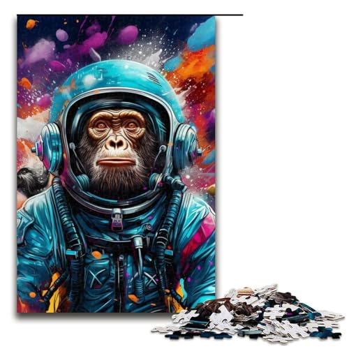 1000 Teile Buntes Affenpuzzle für Erwachsene, Spiel für Teenager ab 14 Jahren, Größe 50 x 75 cm von LLONGKT