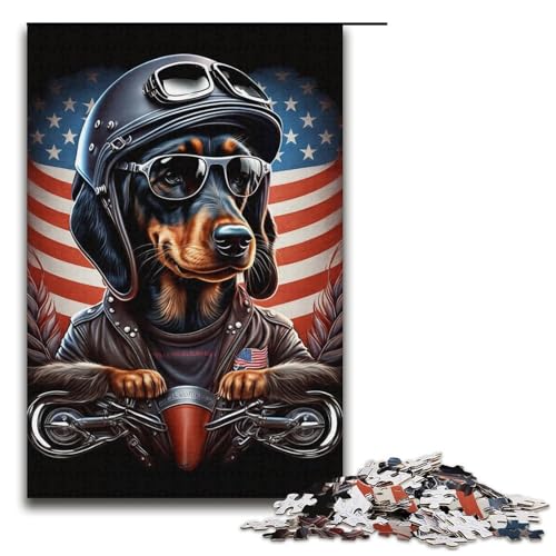 1000 Teile Puzzle für Erwachsene, Dackel, Denksportaufgabe für die ganze Familie, Stressabbau, schwierige Herausforderung, Puzzlegröße 38 x 26 cm 1000 Teile Puzzle für Erwachsene, Dackel, Denksportaufgabe für die ganze Familie, Stressabbau, schwierige Herausforderung, Puzzlegröße 38 x 26 cm von LLONGKT