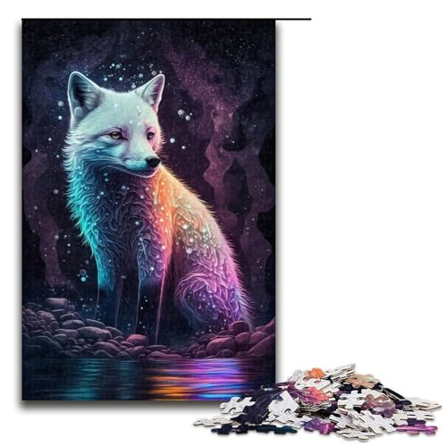 1000 Teile für Erwachsene, Tier-Fuchs-Mal-Puzzle für Teenager, Holzpuzzle, Weihnachtspuzzle, Geschenke, Größe 50 x 75 cm 1000 Teile für Erwachsene, Tier-Fuchs-Mal-Puzzle für Teenager, Holzpuzzle, Weihnachtspuzzle, Geschenke, Größe 50 x 75 cm von LLONGKT