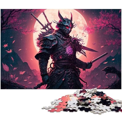 1000 Teile für Erwachsene, japanische Ninja-Puzzles für Erwachsene, Holzpuzzles, tolles Geschenk, Größe 50 x 75 cm von LLONGKT