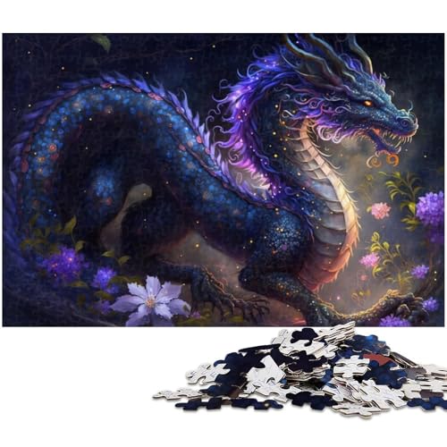 1000 Teile für Erwachsene, magischer chinesischer Drache, Puzzle für Erwachsene, Holzpuzzle, tolles Geschenk, Größe 50 x 75 cm 1000 Teile für Erwachsene, magischer chinesischer Drache, Puzzle für Erwachsene, Holzpuzzle, tolles Geschenk, Größe 50 x 75 cm von LLONGKT
